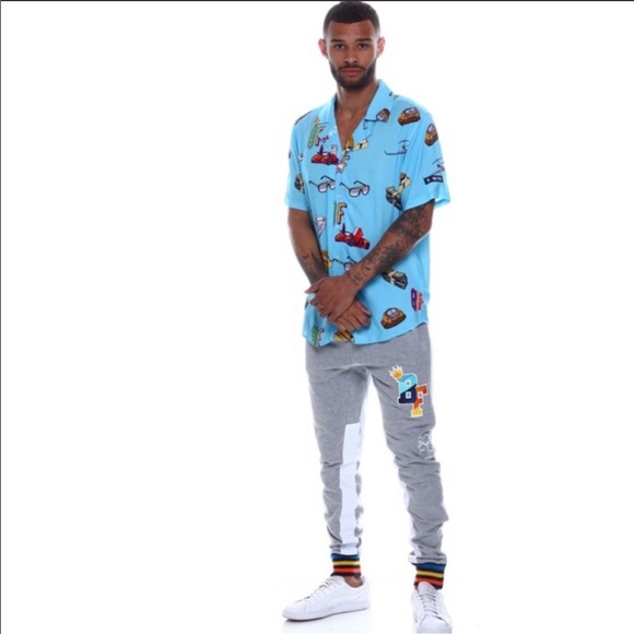 BORN FLY | shirt Cash Money rayon novelty print - Picture 3 of 9